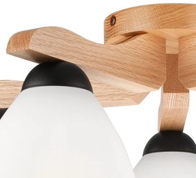 Prisadený luster ADRIANO 5xE27/60W/230V dub