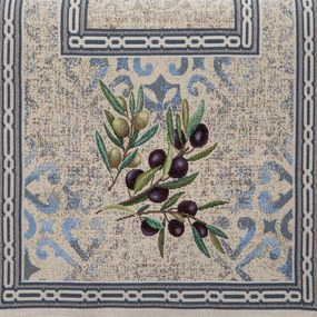 EUROFIRANY GOBELÍNOVÝ BEHÚŇ NA STÔL OLIVE 40X100 CM VZOROVANÝ