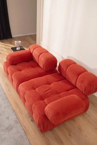 Dvojmiestna luxusná pohovka Doblo orange