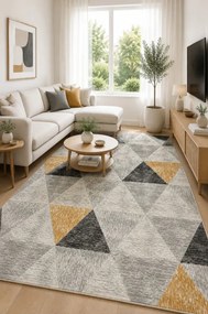 Koberec HOME W8493 CREAM / YELLOW