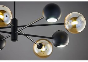 Jupiter 1994 - Luster na tyči MOKA 4xGU10/10W/230V + 4xG9/10W/230V čierna/béžová