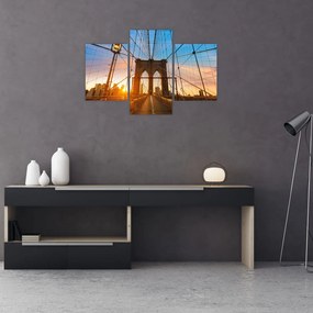 Obraz - Brooklynský most, Manhattan, New York (90x60 cm)