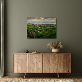 Sklenený obraz - Quiraing, Škótsko (70x50 cm)