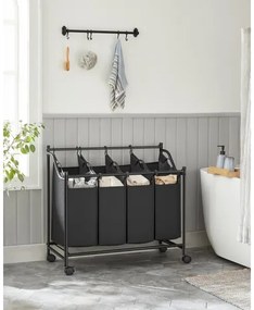 Kôš na bielizeň LINA čierna