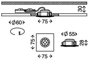 Briloner 7205-036 - SADA 3x LED Podhľadové svietidlo ATTACH LED/5W/230V IP44 biela