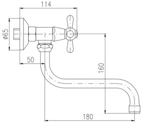 RAV Slezák MK101.5/21CMATSM -Drezová/umývadlová batéria MORAVA RETRO čierna/mosadz