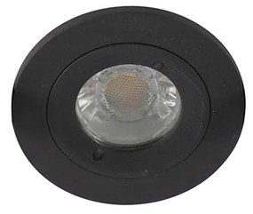 Moderné inteligentné zapustené bodové svietidlo čierne okrúhle vrátane WiFi GU10 IP54 - Xena