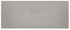 VILLEROY &amp; BOCH Squaro Infinity obdĺžniková sprchová vanička z materiálu Quaryl, v úrovni podlahy/do niky, protišmyk (C), 1700 x 700 x 40 mm, Grey, UDQ1770SQI2IV-3S