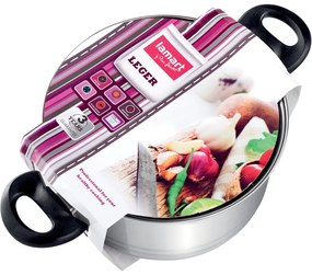 Lamart LEGER Nerezový hrniec LTB1695 160 mm 1,9 l so sklenenou pokrievkou