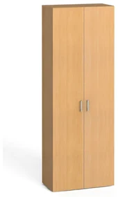 Kancelárska skriňa s dverami PRIMO KOMBI, 5 polic, 2233 x 800 x 400 mm, buk