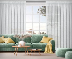 ZÁCLONA NA PÁSKE KELLY 300 X 250 CM BIELA