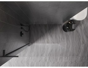 Mexen, Mexen Kioto-X L sprchová stena 110 x 200 cm, priehľadná 10 mm, pištoľový kov - 800-110-107-95-00-X