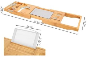 Bambusová polička na vaňu