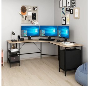 PC stolík Powerfull (čierna + dore) . Vlastná spoľahlivá doprava až k Vám domov. 1102479