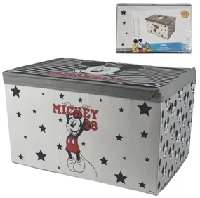 Úložný box na hračky MICKEY MOUSE 55x37 cm sivý