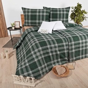 Flanelové obliečky Plaid Green EMI