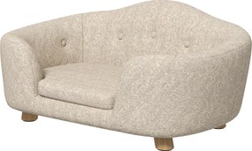 PawHut Psia pohovka - Matrac pre psov, Posteľ pre psov, Pohovka pre mačky s vankúšom 70 x 47 x 30 cm | Aosom