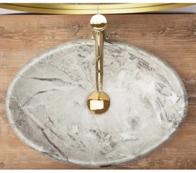 REA-U1020 - Umývadlo na dosku LINDA 34x48,5 cm keramika/imitácia kameňa