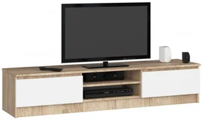 Stolík pod TV RTV K 160 CLP sonoma / biely