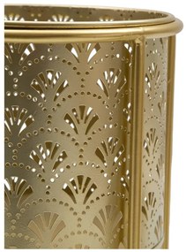 Súprava 2 stojanov na kvetináč v zlatej farbe Mauro Ferretti Golvy, výška 40 cm