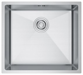 Erga HD, 1-komorový oceľový drez 490x440x210 mm, oceľová, ERG-MLS-HD4944