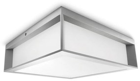Philips - Vonkajšie stropné svietidlo SKIES 2xE27/14W/230V IP44 šedá