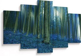 Obraz - Modrý les (150x105 cm)