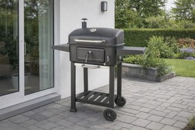 Multifunkčný gril na drevené uhlie BestBerg BBBQ-11B / 54 x 42,5 cm / čierna