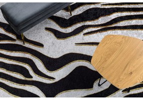 Kusový koberec Amada čiernokrémový 140x190cm