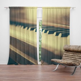 Sablio Záves Klávesy klavíru: 2 ks 140x250 cm
