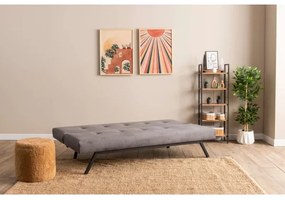 Dvojmiestna rozkladacia pohovka BAKU sivá