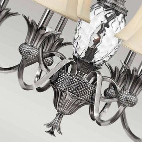 Hinkley HK-PLANT7-PL - Luster na reťazi PLANTATION 7xE14/40W/230V strieborná