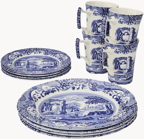 Keramická súprava riadu Blue Italian, 12 ks