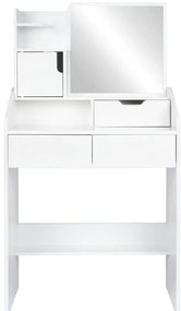 Kozmetický toaletný stolík so zrkadlom a zásuvkami