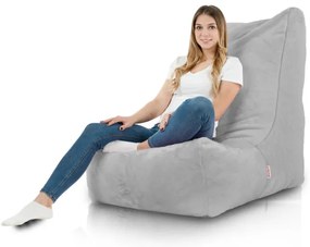 Moderné kreslo DISTINTO Yeti sivé