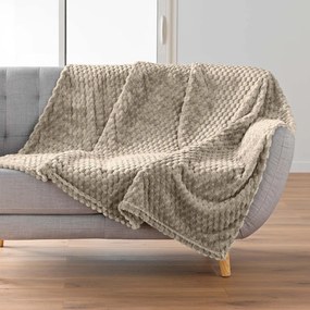 Taupe deka z mikroflanelu 125x150 cm Mini Frosty – douceur d'intérieur
