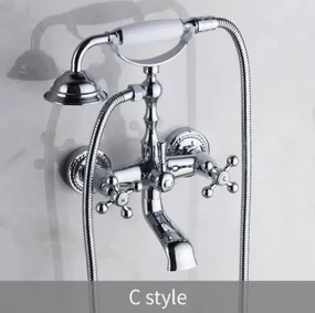 Chrómová vaňová batéria Wanfan - 4 štýly C