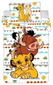 Jerry Fabrics Bavlnené obliečky Leví Kráľ Africa, 140 x 200 cm, 70 x 90 cm