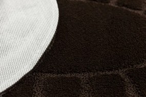 Kúpeľňový koberček Ocean hnedý ovál