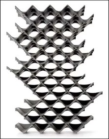 Zig-Zag Lasentiu 12 x Regál na víno Zig-Zag, kapacita fliaš: 48