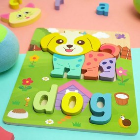 DAALO Anglické puzzle pro nejmenší - pejsek - AKCE!