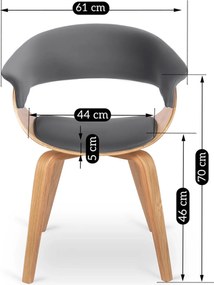 PROXIMA.store - Jedálenská stolička GARY Aura FARBA: čierna