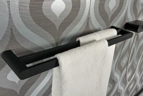Erga Futura, 2-radový vešiak na uteráky 610 mm, čierna matná, ERG-02967