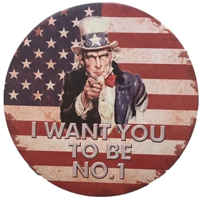 Ceduľa I Want You TO Be USA