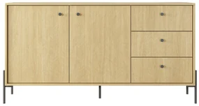 Komoda Scandia 2D3S (dub scandi + jedlička scandi). Akcia -20%. Vlastná spoľahlivá doprava až k Vám domov. 1071386