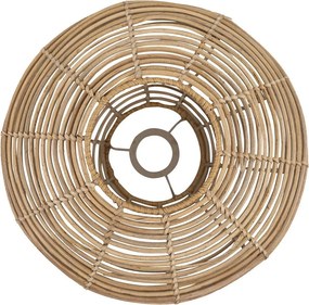 Prírodná okrúhla nástenná ratanová lampa Billi - Ø32*20cm