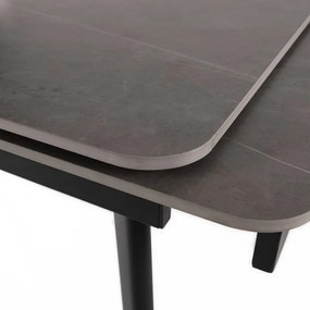 BONTEC Jedálenský stôl rozkladací 120-180x80 cm, spekaná keramika, mramor, HT-405M GREY Farba: Šedá