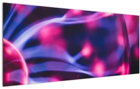 Abstraktný fialový obraz (120x50 cm)