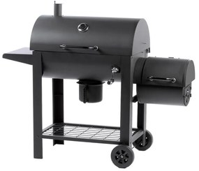 Fieldmann - Gril na drevené uhlie s údiarňou čierna