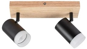 Rabalux 73122 - Stropné bodové svietidlo TORAS 2xGU10/5W/230V dub